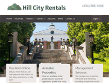 Tablet Screenshot of hill-city-rentals.com